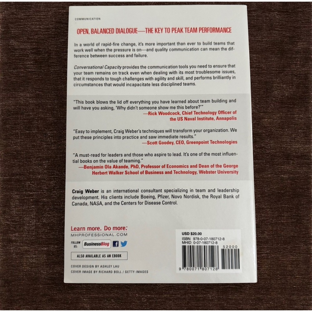 Conversational Capacity – Craig Weber (Paperback, Excellent Condition) - Picture 2 of 2